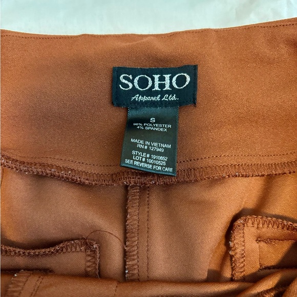 SOHO Rust  Pull On Trousers - Picture 6 of 8